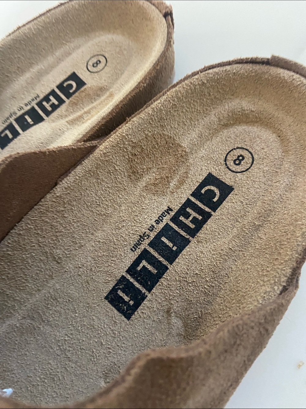 CHIC Suede Mule Clogs in Brown - Picture 4 of 14